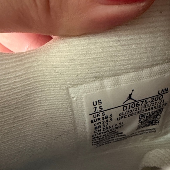 Jordan Women's Sneakers - Beige and Cream - Picture 3 of 7